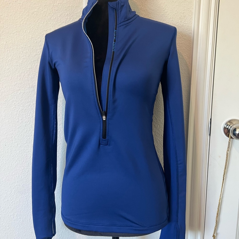 Blue Nike Pro Zip up long Sleeve Jacket ( Size S )